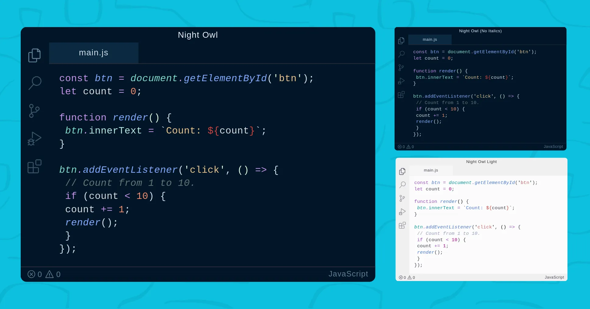 Night Owl VSCode Theme