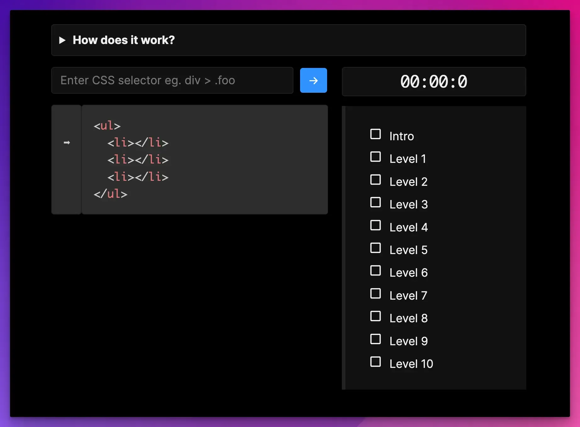 CSS Speedrun