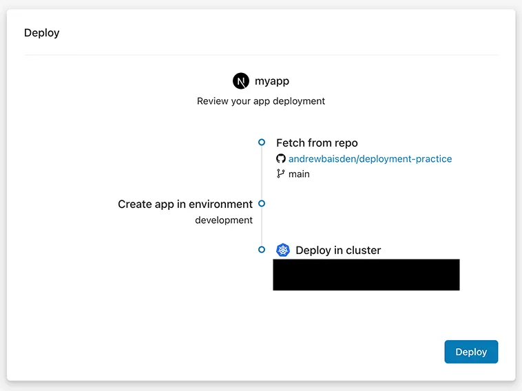 Microtica Deployment Step 5