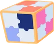 Illustration of a Puzzle Dice