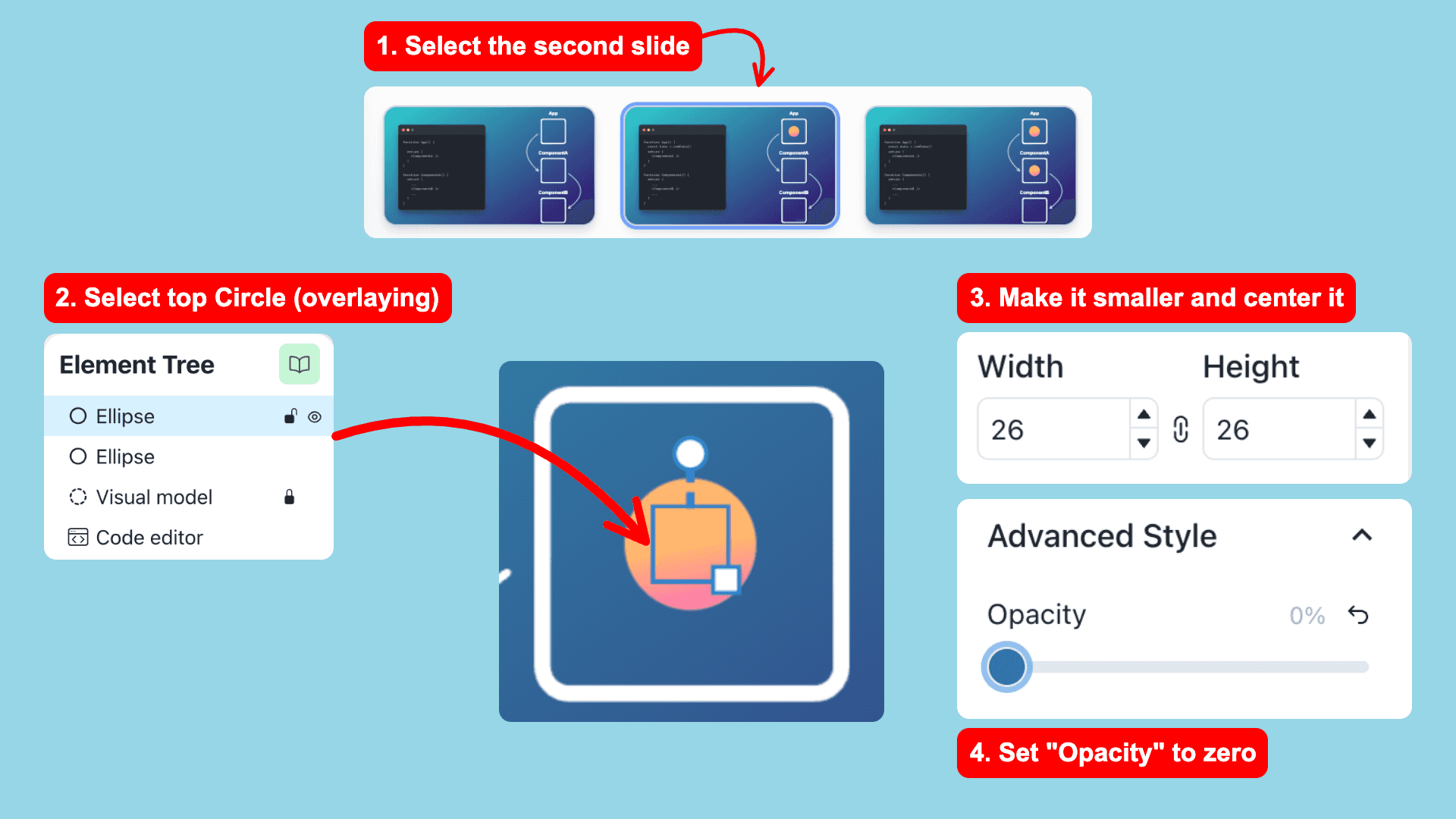 Preparing the circle animation