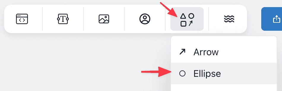 Adding ellipse form element