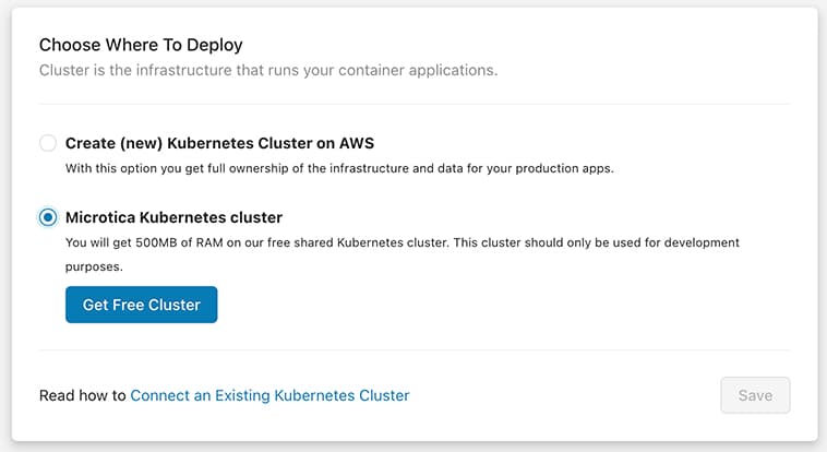 Microtica Deployment Step 4