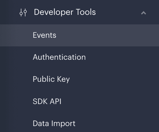 Paddle developer tools menu